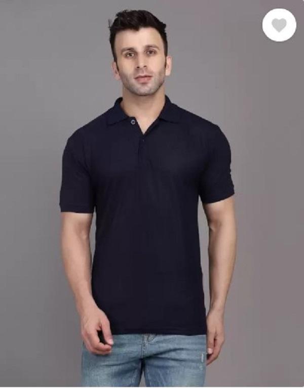 Men's Essential Navy Blue Polo Shirt – Versatile Everyday Wear