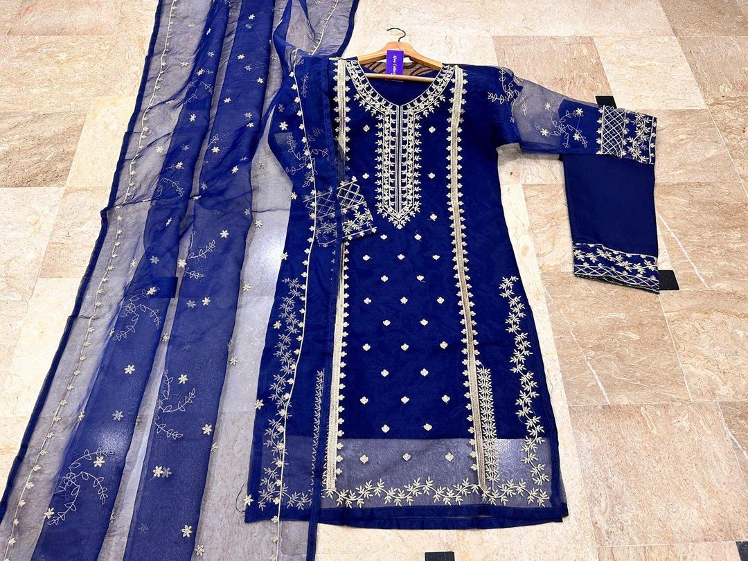 Trendy 3 Pcs Women's Stitched Embroidered Suit – Ready to Wear