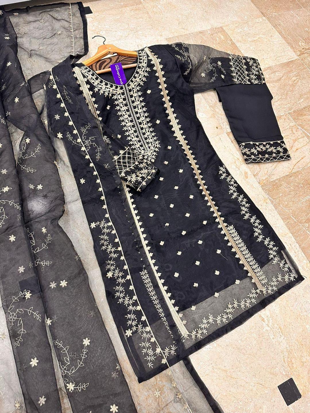 Exclusive 3 Pcs Stitched Embroidered Suit for Women – Elegant Look