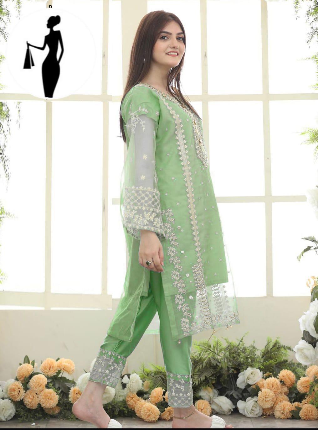 Premium Quality 3 Pcs Women's Stitched Embroidered Suit – Elegant Outfit