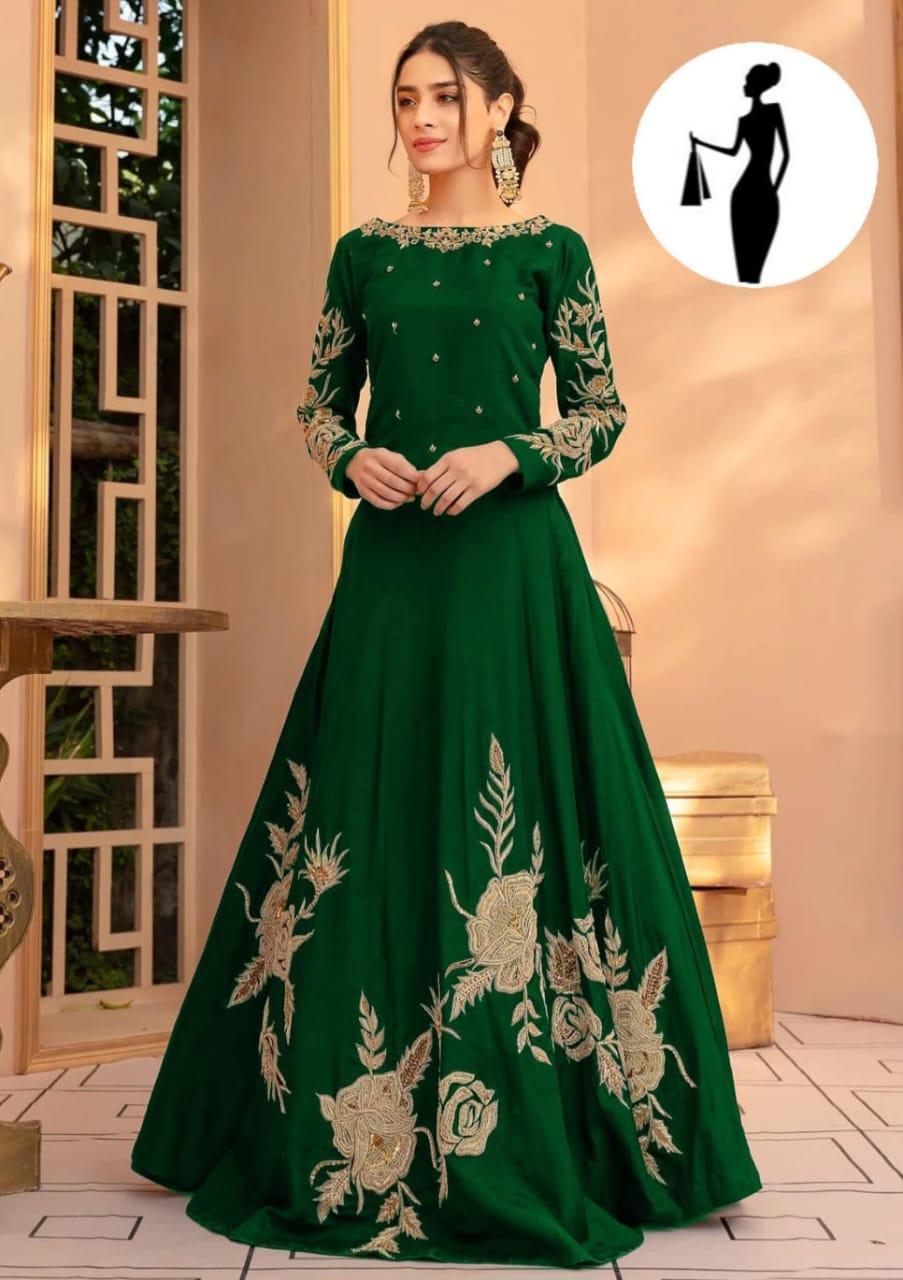 Premium 1Pcs Stitched Embroidered Maxi– Designer Stitched