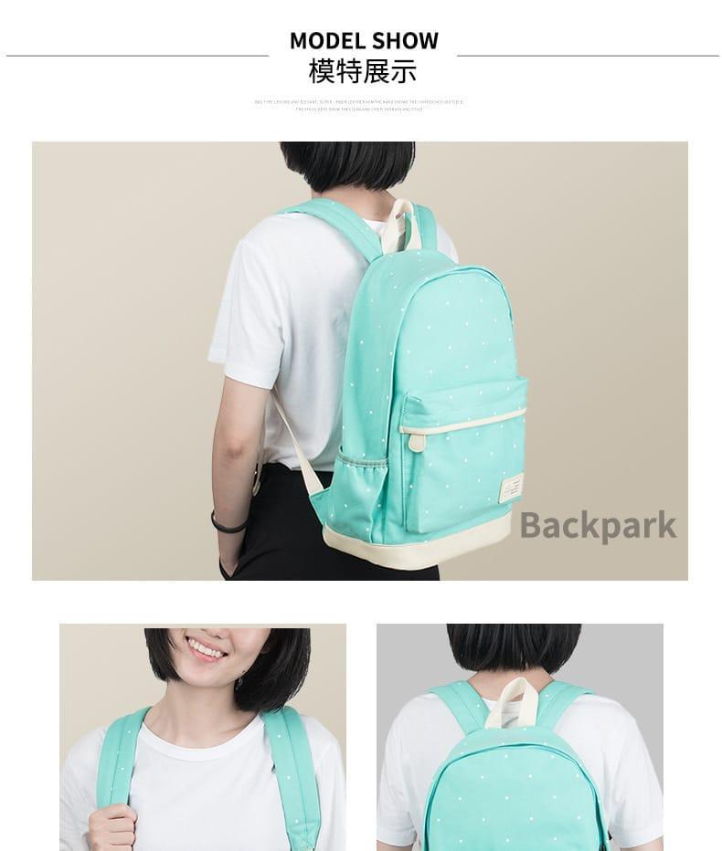 Multipurpose Backpack Set – 3 Pcs School Bags for Girls with Handbag & Pouch