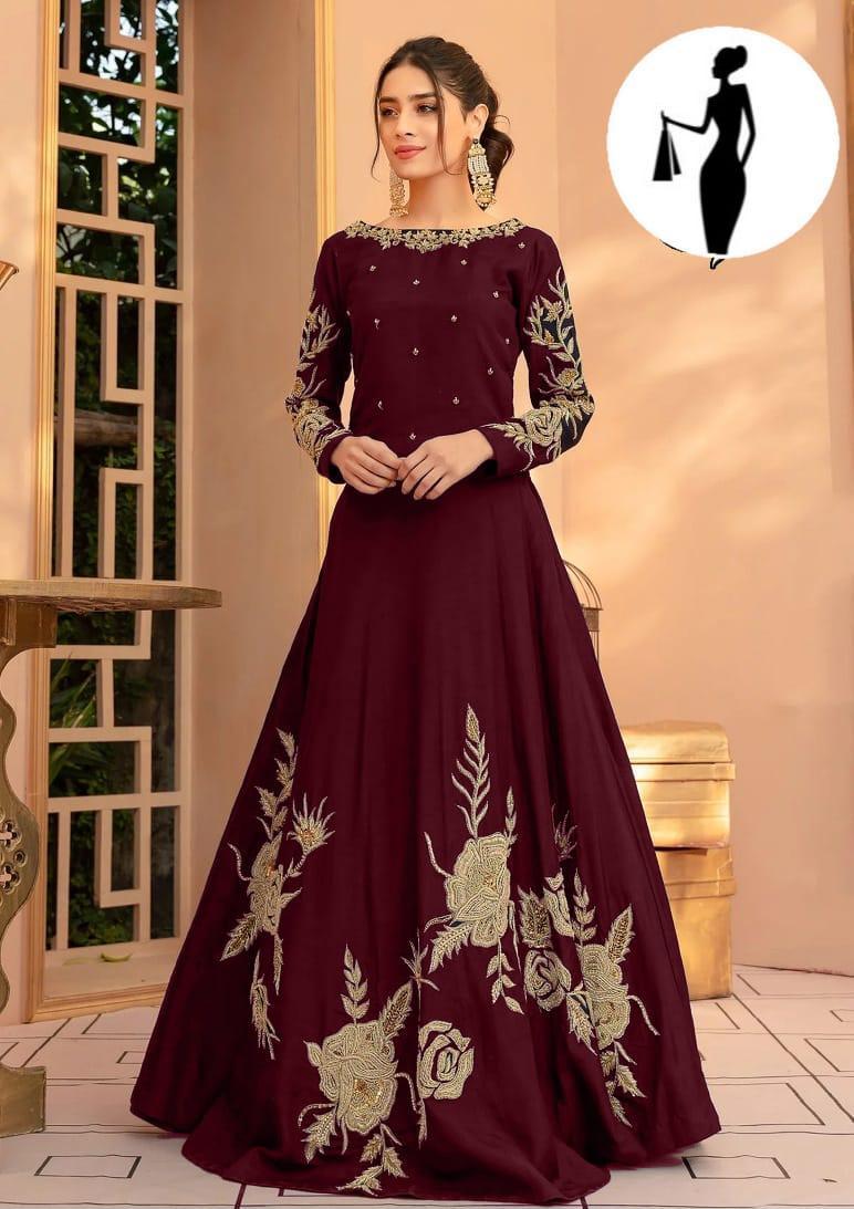 Premium 1Pcs Stitched Embroidered Maxi– Designer Stitched