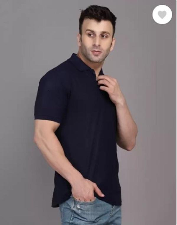 Men's Essential Navy Blue Polo Shirt – Versatile Everyday Wear